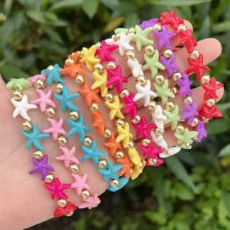Pulsera de estrella de mar, cordón elástico